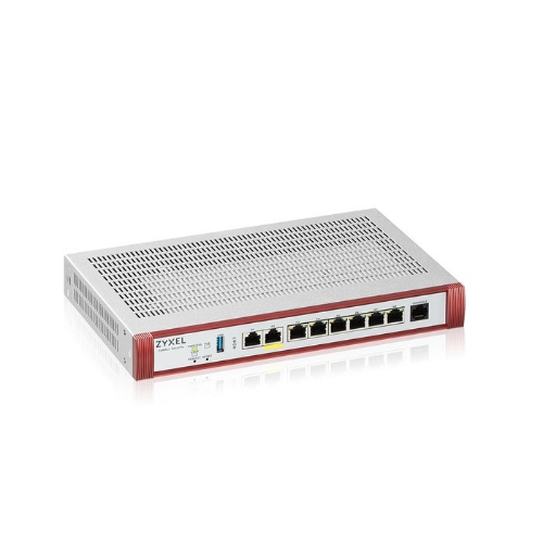 Firewall Zxyel Usgflex Security Gateway 200HP VPN:100IPSec/L2TP, 50SSL Wan, 6xLAN + 1x2.5 1x2.5 Poe +1Y Sec Pack, Fino a 50utent - Immagine 1