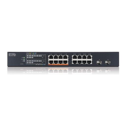 XMG1915-18EP - Nebulaflex Switch Web Managed 16 Porte 2.5 Mgigabit (8 Porte POE Erogazione POE Fino a 180W) + 2 Porte 10GbE Sfp+ - Immagine 1