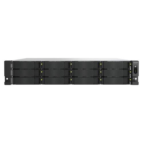 Nas Rack 2U Qnap TS-h1277AXU-RP-R7-32G 12HD + 2x M.2 NVME 2P 2.5GbE 2P 10GbE Baset 2xUSB RAM 32GB DDR4 AMD Ryzen 7700 2X550W - Immagine 1