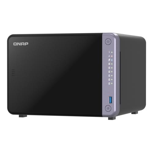 Nas Tower Qnap TS-632X-4G 6HD 3,5" Nohdd 2x 10GbE Sfp+ 2x 2.5GbE 2x USB3.2 RAM 4GB DDR4 Quadcore AL-524 2.0GHZ - Immagine 1