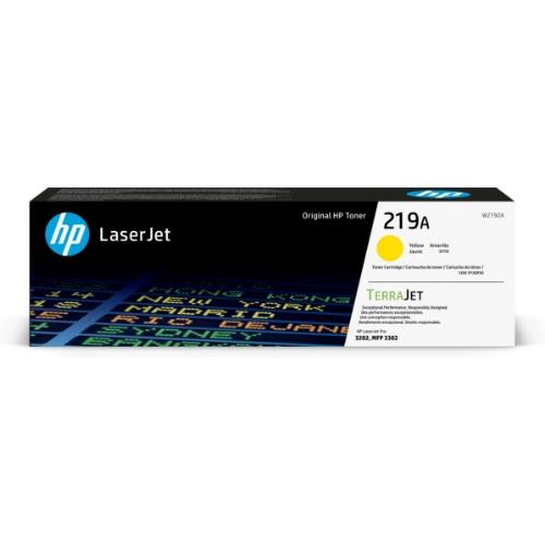 Toner hp W2192A N.219a Giallo 1.200PP x 3202dw 3302sdw 3302fdn 3302fdw - Immagine 1