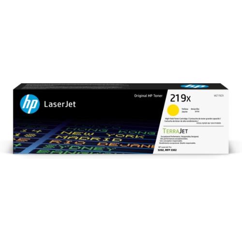 Toner hp W2192X N.219x Giallo 2.500PP x 3202dw 3302sdw 3302fdn 3302fdw - Immagine 1