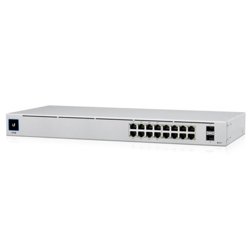 Ubiquiti Networks Unifi USW-16-POE-EU Switch di Rete Gestito L2 Gigabit Ethernet (10/100/1000) Supporto Power Over Ethernet (poe) Grigio - Immagine 1