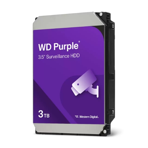 wd SATA3 3TB 3.5" Purple Intellipower 128mb Cache 24x7 - (ideali Per Dvr/pvr) WD34PURZ - Gar. 3 Anni - Immagine 1