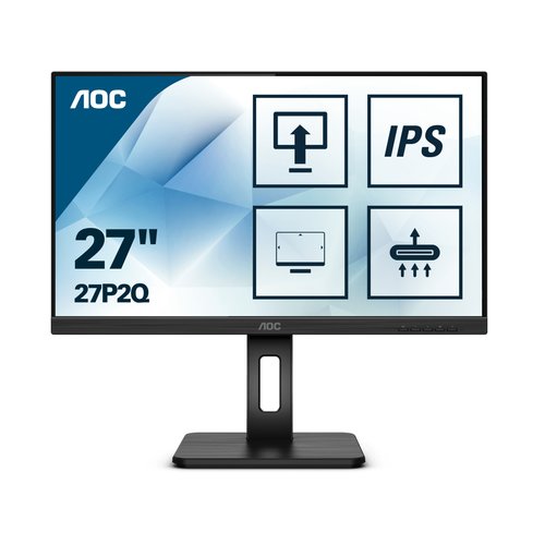 Aoc 27P2Q LED Display 68,6 cm (27") 1920 x 1080 Pixel Full hd Nero - Immagine 1