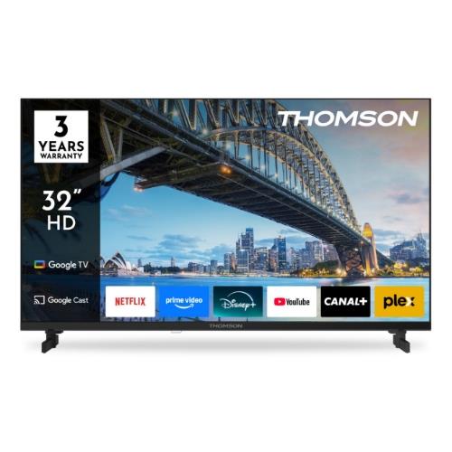 Thomson LED 32" 32HG2S15K Smart Google tv Hotel Mode DVB-T2/S2 hd Ci+ 3XHDMI 2XUSB - Telecomando Retro Illuminato Vesa - Immagine 1