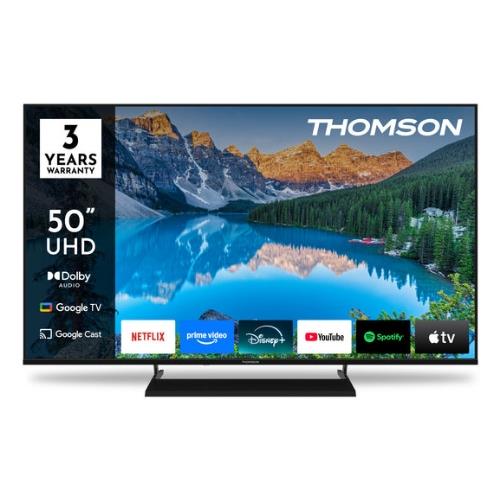 Thomson LED 50" 50UG5X15 Smart Google tv Hotel Mode Hevc 4K UHD Ci+ 3XHDMI 2XUSB DVB-T/T2/C/S/S2 - Telec. Retro Illum. Vesa - Immagine 1