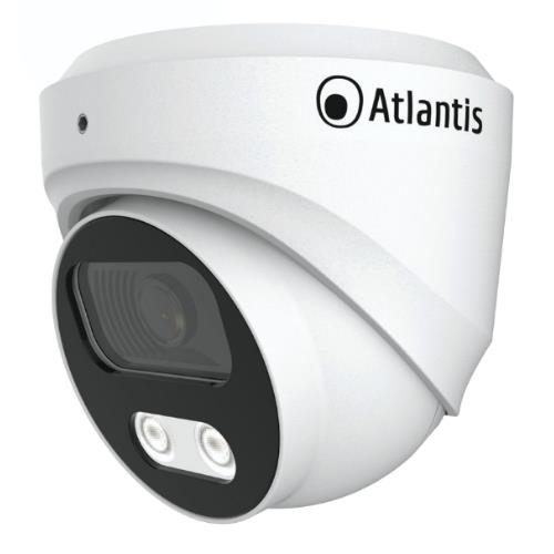 Videocamera Atlantis Ultraplex A11-U827S-DP IP POE Dome 8Mpx 3840x2160 25fpsH.264/265 1/2.8"CMOS 2xIR Array LED 10m - Immagine 1