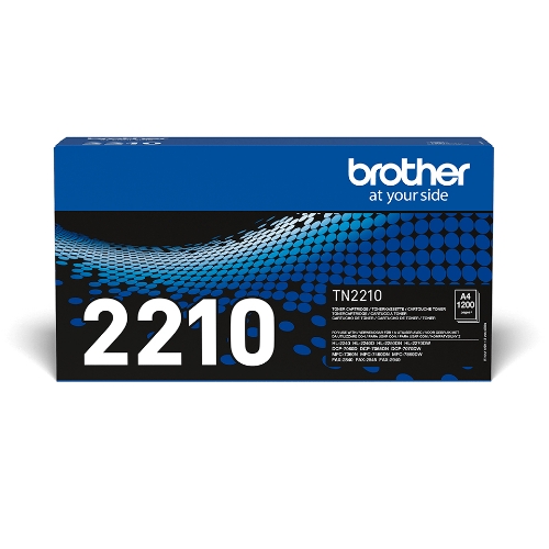 Toner Brother TN-2210 Nero 1200PP x HL-2240D HL-2250DN MFC-7360N MFC-7460DN MFC-7860DW DCP-7065DN FAX-2840 FAX-2845 - Immagine 1
