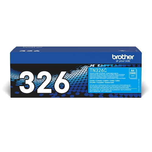 Toner Brother TN326C Ciano 3500PP x HL-L8250CDN DCP-L8400CDN MFC-L8650CDW HL-L8350CDW DCP-L8450CDW MFC-L8850CDW - Immagine 1