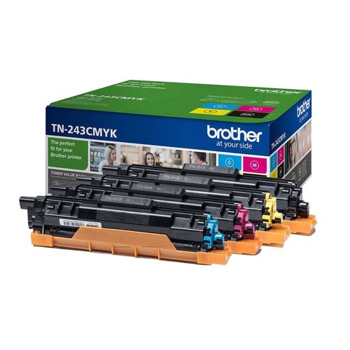 Brother TN-243CMYK Cartuccia Toner 1 Pezzo(i) Originale Nero, Ciano, Magenta, Giallo - Immagine 1