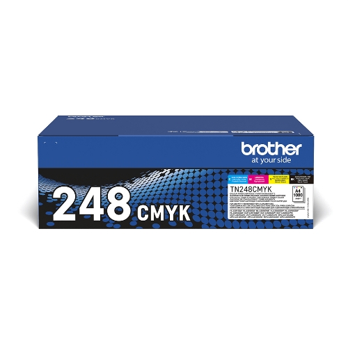 Toner Brother TN-248CMYK Multipack da 1K x HL-L3220 HL-L3240 DCP-L3560 MFC-L3740 MFC-L3760 HL-L8230 MFC-L8340 HL-L8240 MFC-L8390 - Immagine 1
