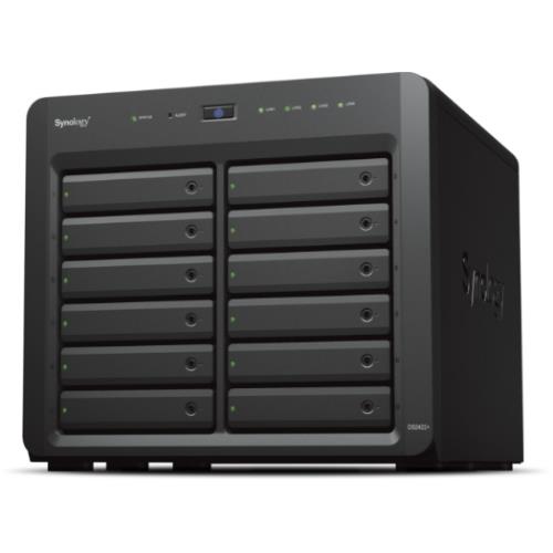 Nas Tower Synology DS2422+ 12XHDD Nohdd 3.5"/2.5" Sata 4P 1GBe 4GB RAM Cpu 4C 2.2 GHZ AMD Ryzen V1500B - Immagine 1