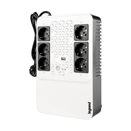 UPS Legrand 800VA Monofase Keor Multiplug Con Prese Standard Tedesco Autonomia Fino a 15 Minuti - LG-310082 - Immagine 1