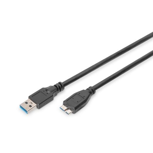 Cavo Digitus USB 3.0 - Micro USB b 3.0 mt 1,8 AK300116018S - Immagine 1