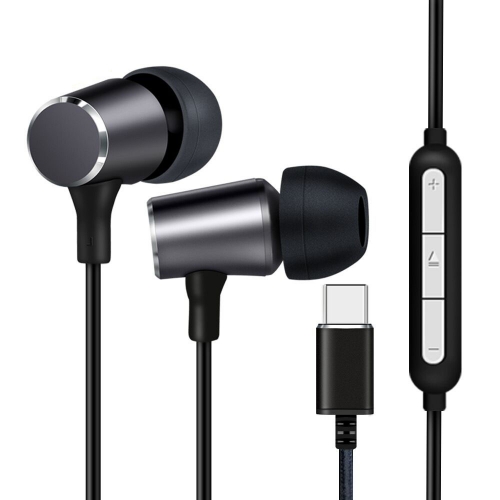 Cuffia Auricolari Link Con Microfono Con Controllo Volume Connettore Usb-c Colore Nero, LK10N - Immagine 1