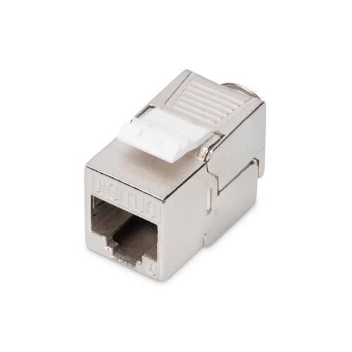 Inserto Jack Digitus Schermato RJ45 8 Poli Categoria 6 Toolfree Per Placche a Muro o Pannelli Patch Cat 6 - DN936121 - Immagine 1