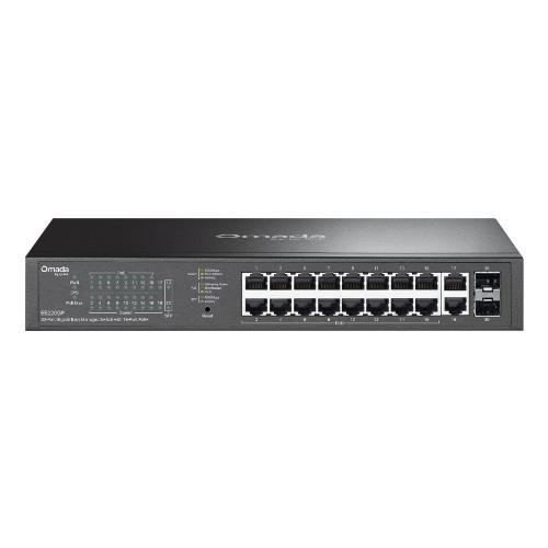 Switch Tp-link Omada ES220GP 16x Gigabit Poe+ + 2x Gigabit RJ45 + 2x Sfp 1U 13-inch Rack-mountable Easy Managed Switch - Immagine 1