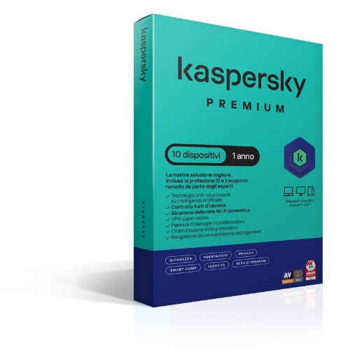 Kaspersky Slimbox Premium 1 User 10 Device KL1047T5KFS-SSB - Immagine 1
