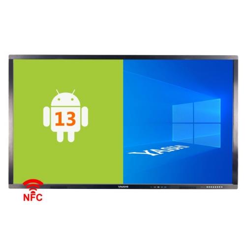 Monitor Interattivo Touch Yashi 75" LY7517 LCD 4K Type-c 4GB RAM Android 13, Staffa a Muro Inclusa + Webcam 48mp Integrata - Immagine 1