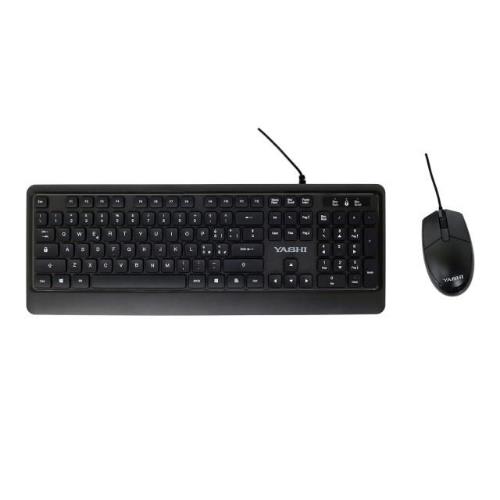 Yashi Professional Multimedia Soft Keyboard & Mouse USB Kit - Black - Ita - MY539 - Immagine 1